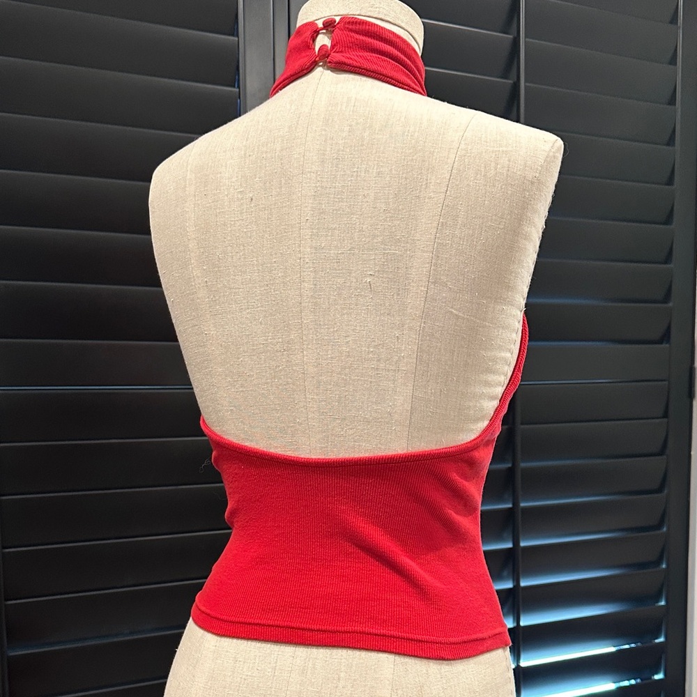 by the way. Scarlet Halter Tank Top - Picture 3 of 4